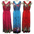 Paisley Print Long Summer Dresses